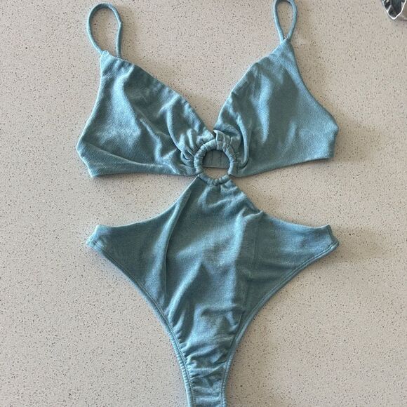 PRINCESS POLLY Blue Adelaide Bodysuit size 6 - Picture 2 of 6